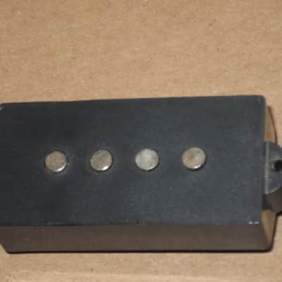 used relic'd (from real player's wear, use, & age) Fender Black Split-Coil Mexican Standard Precision Bass pickups, Alnico 5, 10.5k fully functional (silver screws included - also relic'd) from 1994 Fender Mexican Standard P Bass (Bass NOT included) image 13