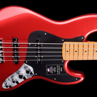Fender American Ultra II Jazz Bass V 2024 - Sinister Red image 3