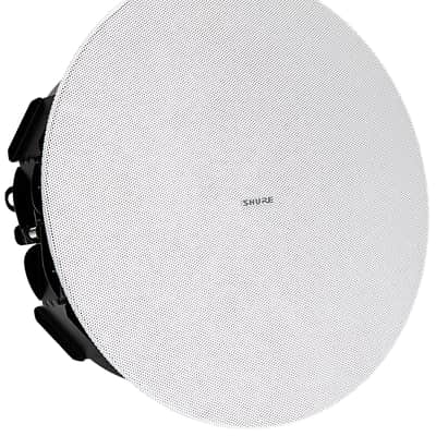 Shure MXN5W-C 5.25 Ceiling Dante Loudspeaker, White image 1