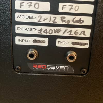 Redseven Duality 50 with 2x12” Cabinet  and FS-7 foot switch Excellent Shape! image 10
