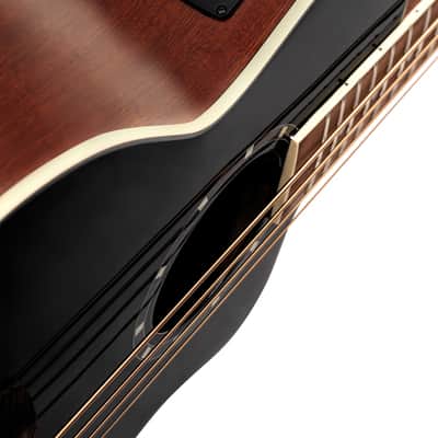 Ortega D8CE-4 Deep Series 8 Spruce Top Mahogany Neck Medium Scale 4-String Acoustic-Electric Bass Guitar image 11