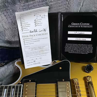 NEW ! 2022 Gibson Made 2 Measure Custom Shop Les Paul M2M Double Gold Authorized Dealer - Ultra RARE! Damaged by FedEx - SAVE! image 13