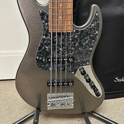 Sadowsky MetroExpress Vintage J/J 5 String Bass w/Morado Fingerboard 2024 - Silver Metallic image 2
