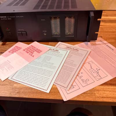 Nikko Dc Power Amplifier Alpha 20 Vintage Black Solid State 480w Warm Sounding image 5