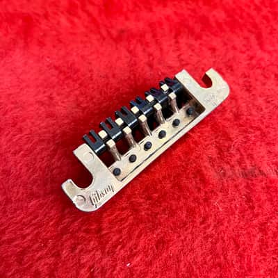Gibson TPS-6 fine tune tailpiece c 1980 - Gold original vintage USA es Les paul Artist custom image 2