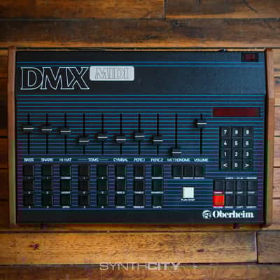 1983 Oberheim DMX 8-Voice Drum Machine w/ Factory MIDI & Memory Expansion