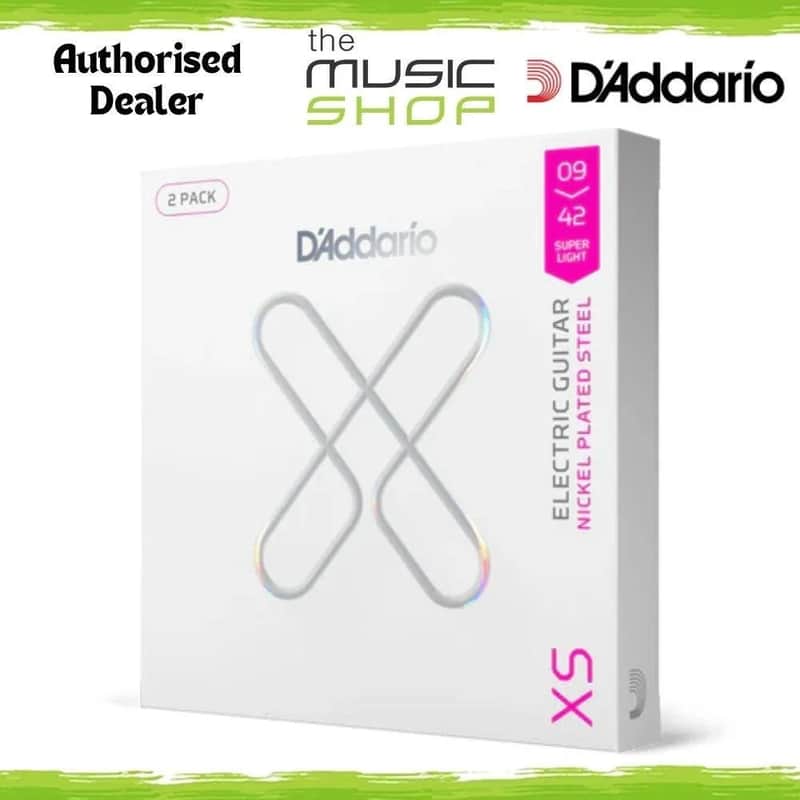 2 Pack, D'Addario XS 9-42 Coated NPS Electric Guitar Strings - XSE0942-2P image 1