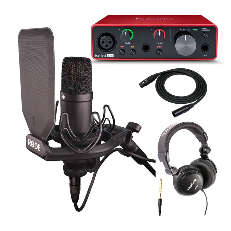 Rode NT1 Kit Condenser Microphone Cardioid with Scarlett Solo