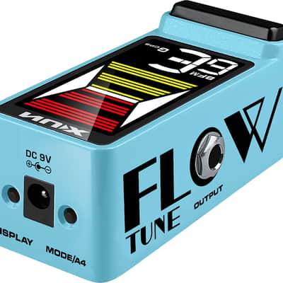 Guitar Tuner FlowTune 2 by NUX | Tuner Pedal | Suitable for Bass Guitar | Blue image 3