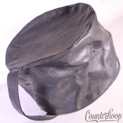*Ludwig Naugahyde Leather 9x13"Ink Stamped Tom Drum Case Vintage 60s Soft-Shell* image 2
