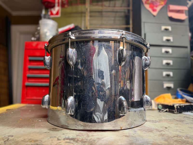 1970s Gretsch 10x14 Snare Shell Project in Chrome image 1