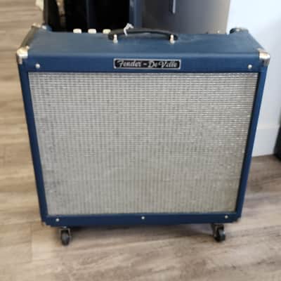 Blue Fender Deville Guitar Amp 212 tube Amp 212 Tube amp 2000's image 1