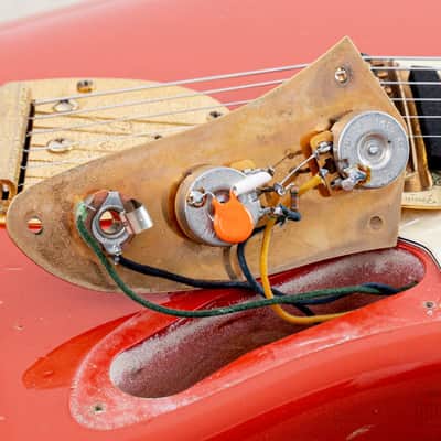 2004 Fender Custom Shop Masterbuilt Dennis Galuszka ‘62 Jaguar Fiesta Red + Gold Hardware w/ Case, CoA image 20