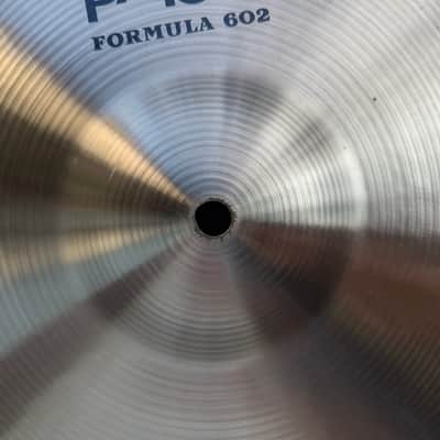 Vintage pre serial Paiste Formula 602 18" Medium Crash - relabelled by Paiste image 5