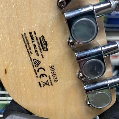 Vox Mini MKIII travel guitar teardrop shape in loud red finish image 13