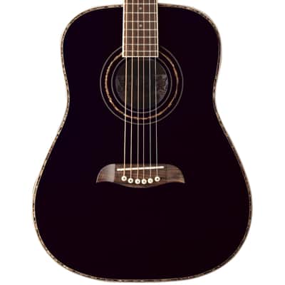 Oscar Schmidt OGHSB 1/2 Size Acoustic Guitar Kit with Gig Bag, Black image 3