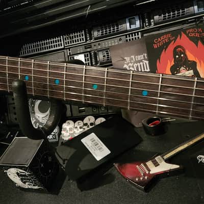 Yamaha Blues Saraceno signature SUPER RARE mid-90s Japan Green Red Plaid Limited Electric Guitar Poison image 5