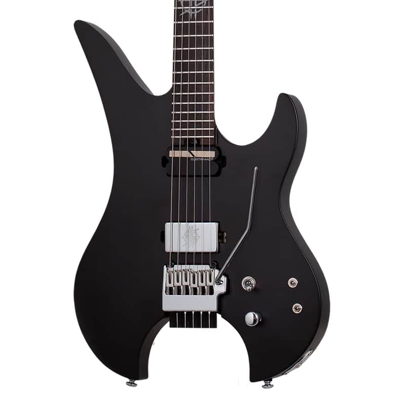 Schecter Synyster Gates Custom-6 TR-S Headless Guitar - Satin Black - Open Box image 1