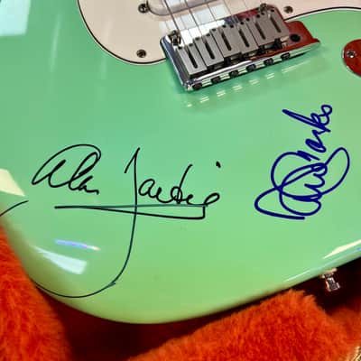 Fender Jeff Beck Stratocaster, 1999, Autographed by Brian Wilson, Jeff Beck, Al Jardine & David Marks with Case image 2