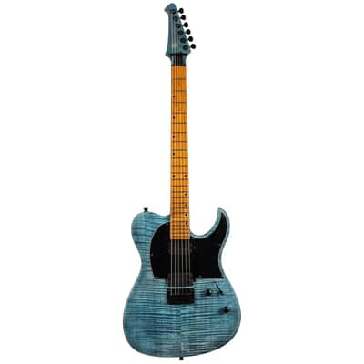 Spira T-450 TDB 450 Series T-Style Roasted Poplar Flamed Maple Top Canadian Roasted Maple Neck 6-String Electric Guitar image 3