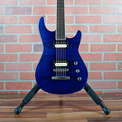 Jackson USA Custom Shop SLS Soloist Flame Maple Top Indy Blue 1997 OHSC image 8