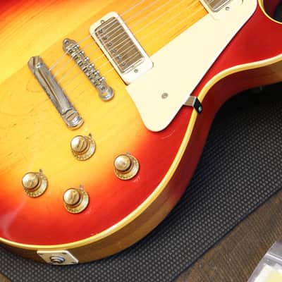 1973 Gibson Les Paul Deluxe Electric Guitar Cherry Sunburst + OHSC image 6