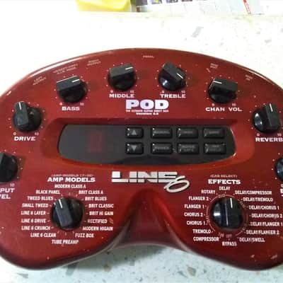 Very rare Line 6 POD 1.0 and POD 2.0 with original Line 6 AC supply. Sold only as a pair. image 3