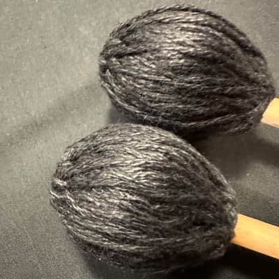 Mike Balter 25B, B25B Pro Vibe Mallets, RE-WRAPPED with Black Cord, Jazz Mallets, Birch, 1 Pair-Very Good image 5