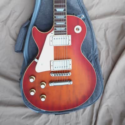 Left Handed BURNY Super Grade RLG-55 Cherry Sunburst 2003 China image 14