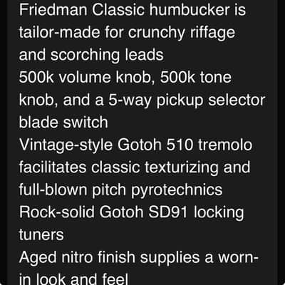 Friedman Vintage S 2018 - Candy Apple Red image 13