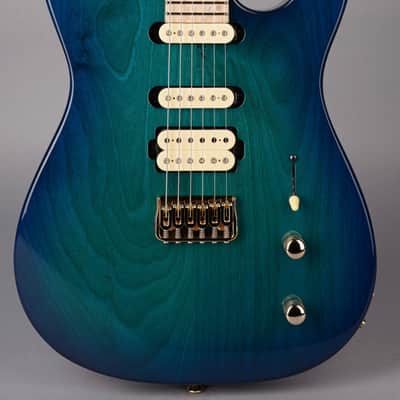 Kiesel Solo HSS - Alder/Maple/Birdseye - Aqua Burst image 2