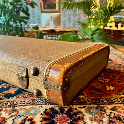 1959-1960 Fender Stratocaster Telecaster Case Brown Tolex image 10