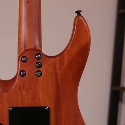 Schecter C-1 Exotic Spalted Maple - Ebony Fingerboard, Satin Natural Vintage Burst image 11