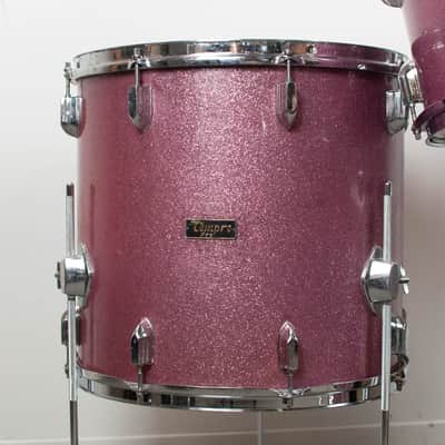 1970s Tempro Pro Lavender Sparkle Drum Kit image 2