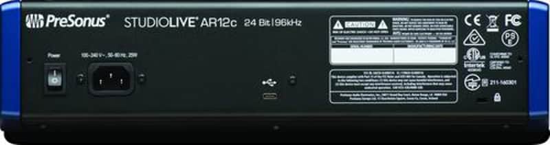 PreSonus StudioLive AR12c 14-Channel USB-C Hybrid Digital/Analog Performance Mixer, Unpowered image 1