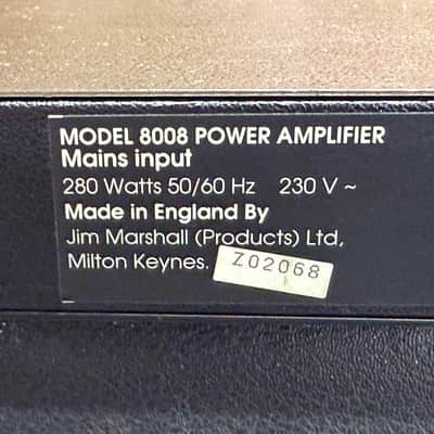 Marshall Valvestate Model 8008 80+80-Watt Guitar Power Amplifier 1991 - Black image 6