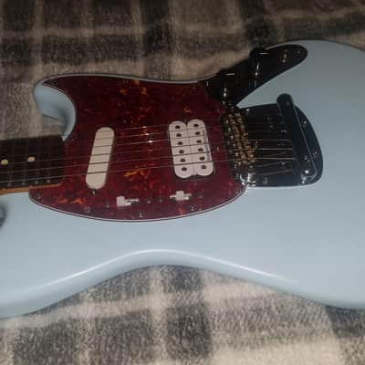 Custom Cobain Skystang Mustang Mim Fender Neck Sonic Blue image 4
