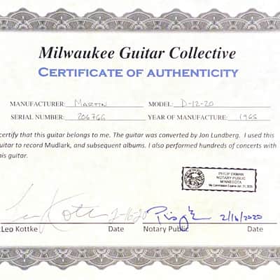 1965 Martin D12-20 Owned by Leo Kottke 10-String with COA Benefits Stropes Foundation image 25
