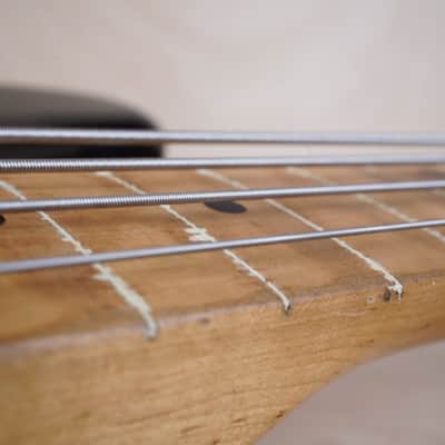 Yamaha Super Bass SB-500 1970s Black Converted to Fretless Made in Japan MIJ w/ Bag image 14