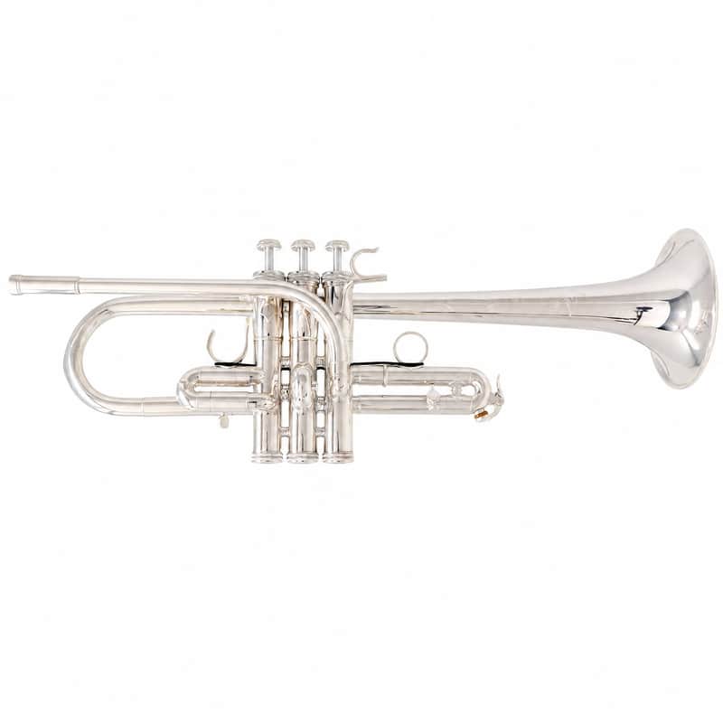 S.E. Shires Q15S Professional Eb/D Trumpet in Silver Plate SN Q8431 image 1