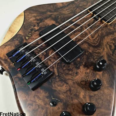 AC Guitars Krell 5-String Fretless Bass 34" Scale ACG Turkish Walnut 8.86lbs image 10