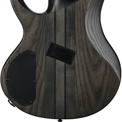 Ibanez BTB805MS Multi Scale Bass Guitar (with Case), Transparent Gray image 5