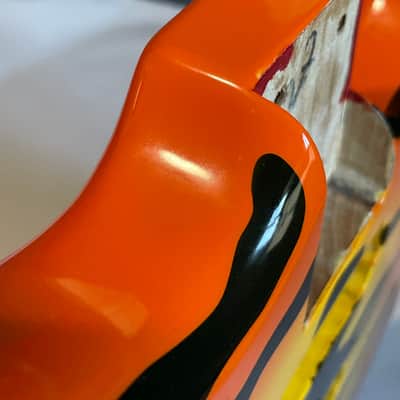 2010's Kramer Pacer Vintage Series Bengal Tiger Stripe Guitar Body Floyd Ready image 18