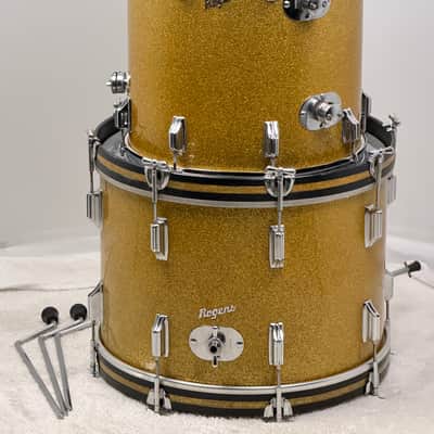 Immagine Rogers 20/13/16" 1960's Cleveland-Era Drum Set - Gold Sparkle - 5