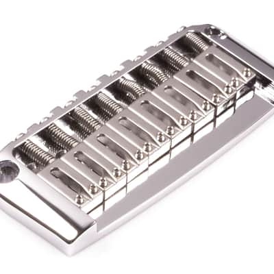 Genuine Hipshot Ibanez Gibraltar replacement Bridge 8 String Chrome 4IBG08C image 1