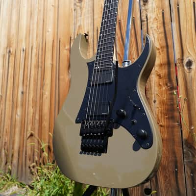IBANEZ Prestige RGR5130 KM Khaki Metallic 6-String Electric Guitar w/ Hardshell Case image 5