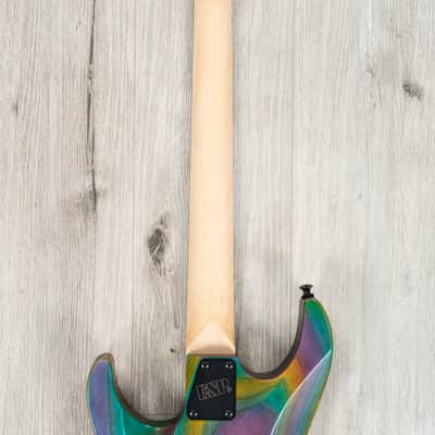ESP USA M-II HT Hardtail Guitar, Seymour Duncan Sentient & Pegasus, Open Grain Ash Blueberry image 7