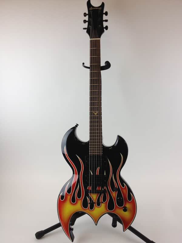Brownsville Bat Flames Black & Red image 1
