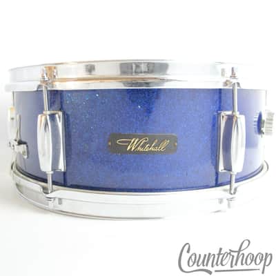 *Pearl "Whitehall"14x5.5"Snare Drum Blue Sparkle 3ply Mahogany Shell Vintage 60s image 1