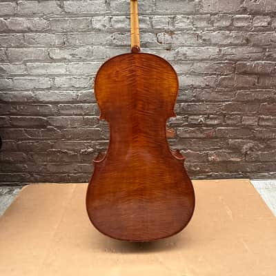 Artisan Strings Bravura Model 300 4/4 Cello 2006 Natural Finish w/ Original Gig Bag - Poor Condition, Cracked Wood image 10